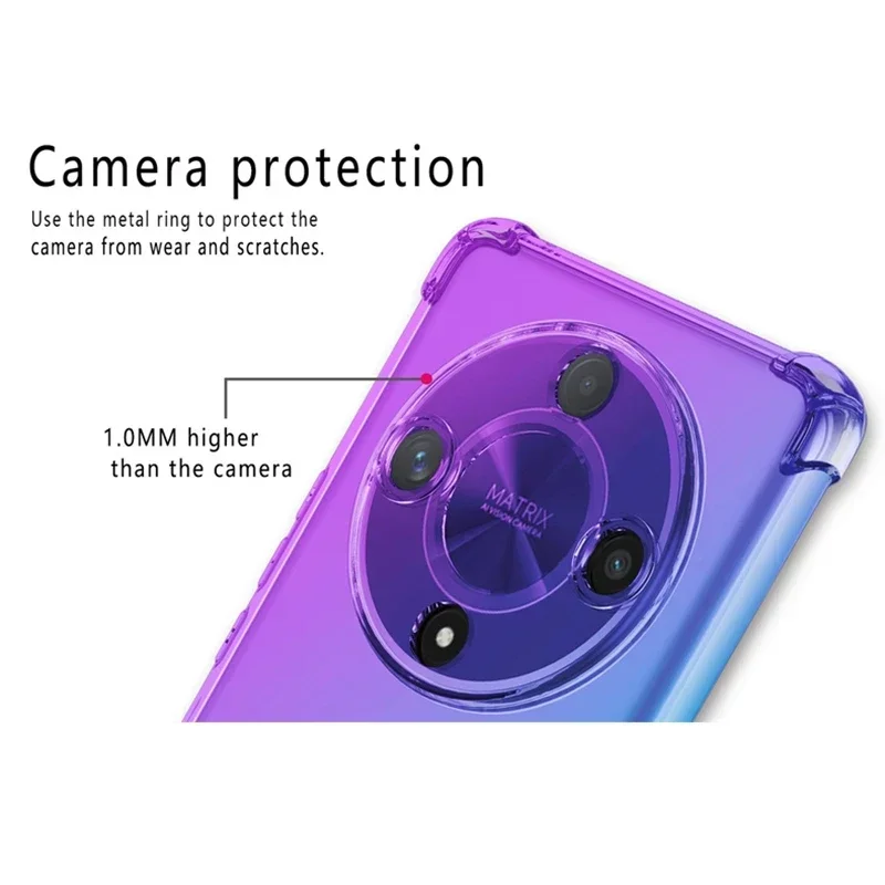 وسادة هوائية متدرجة مقاومة للصدمات حافظة من البولي يوريثان لهاتف Honor Magic 7 6 Lite Magic 5 4 Pro X9c X9b X9a X9 5G غطاء حماية Fundas Coque Capa