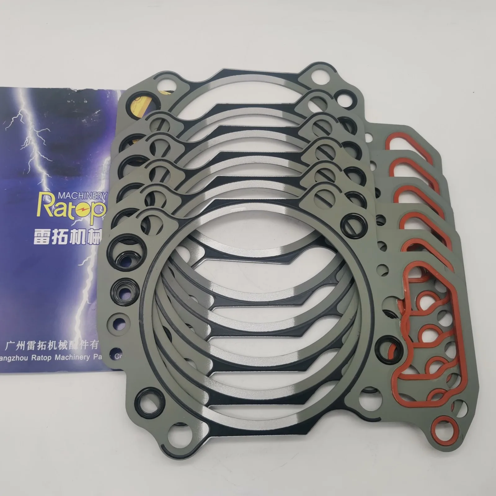 

6PCS S6D125E Engine Cylinder Head Gasket 6151-12-1810 6151121810