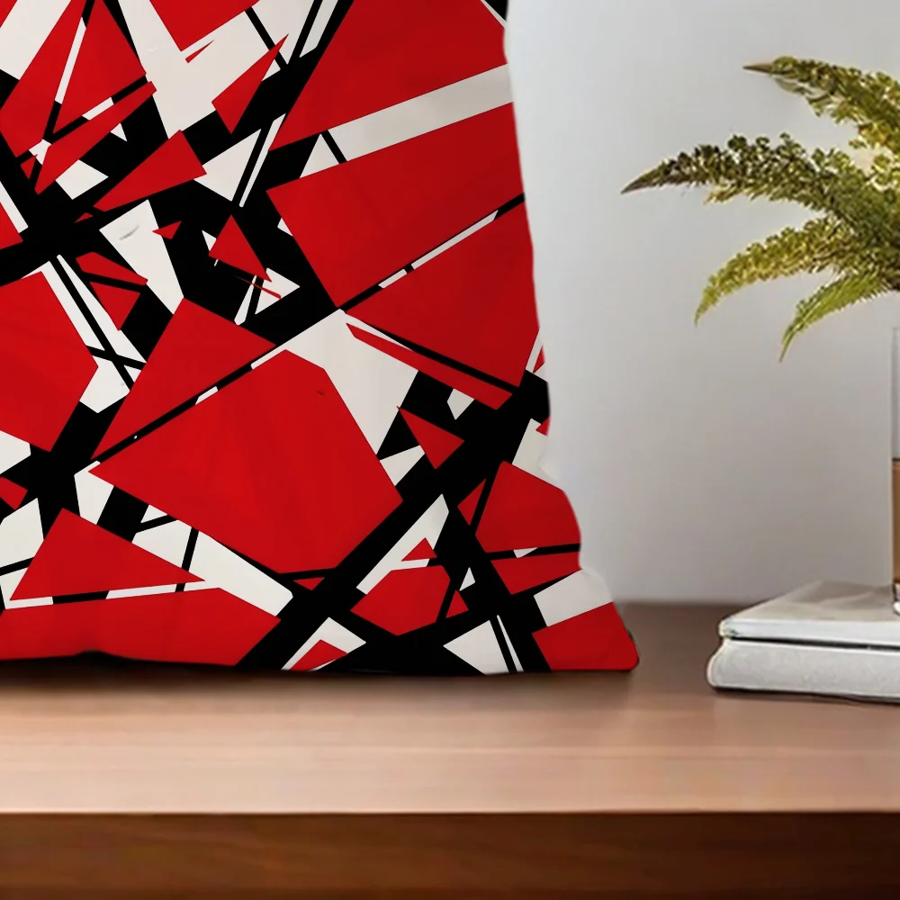 Cool Eddie Van Halen Pattern Fashion For Bedroom Car Coffee Shop Room Soft and Living Room Sofa Decorative Pillow Cover Case