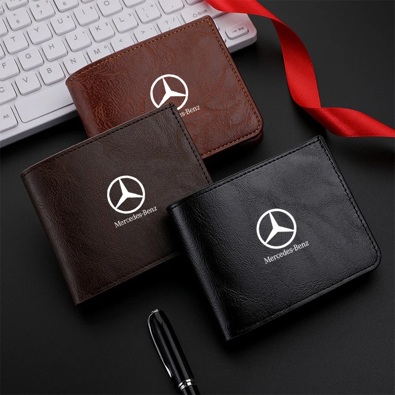 Автомобильный трендовый кошелек с железными краями, кошелек большой емкости, аксессуар для интерьера для Mercedes Benz A C E S G Class GLC CLE CLA GLB GLS W177