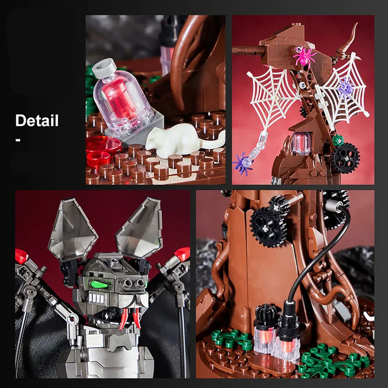 クリエイティブMOC 839ピース メカニカルバット ビルディングブロックセット DIY組み立て メカバットモデル ブロックキット おもちゃ 子供 男の子向けギフト