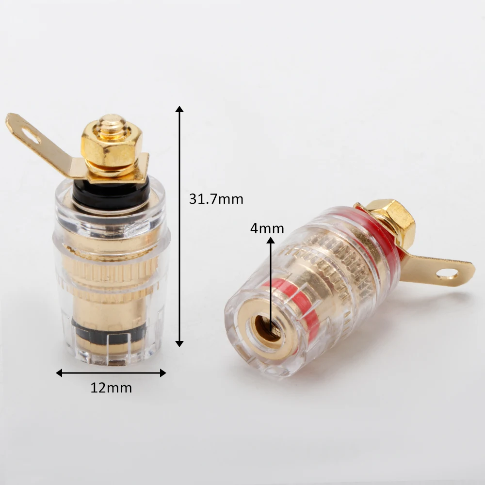 High Quality Long and Short 4mm Amplifier Speaker Terminal Binding Post Banana Plug Jack BP1118