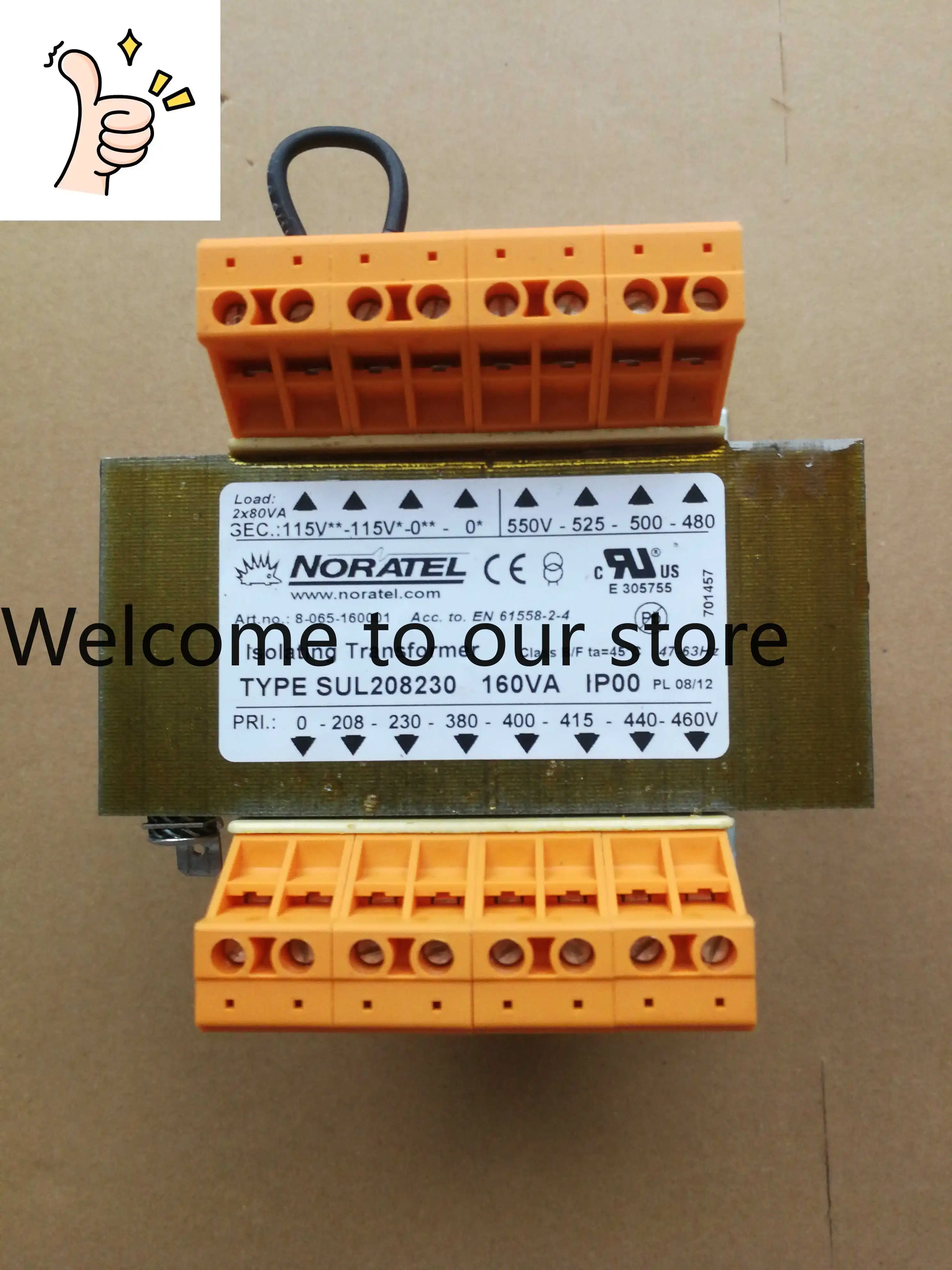 Alfa Laval Water Generator Control Box Power Supply NORATEL Porcupine Transformer SUL208230/160VA Spot