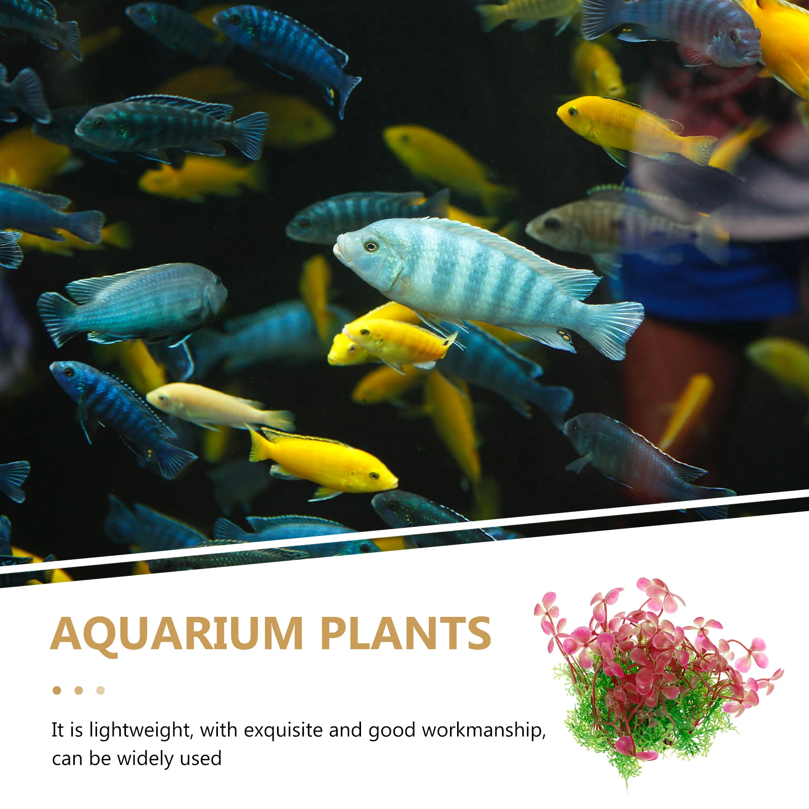 

Four Leaf Clover Decoration Decorations Simulated Fish Tank Fake Aquatic Plants Aquarium Greenery Plastic Shamrocks