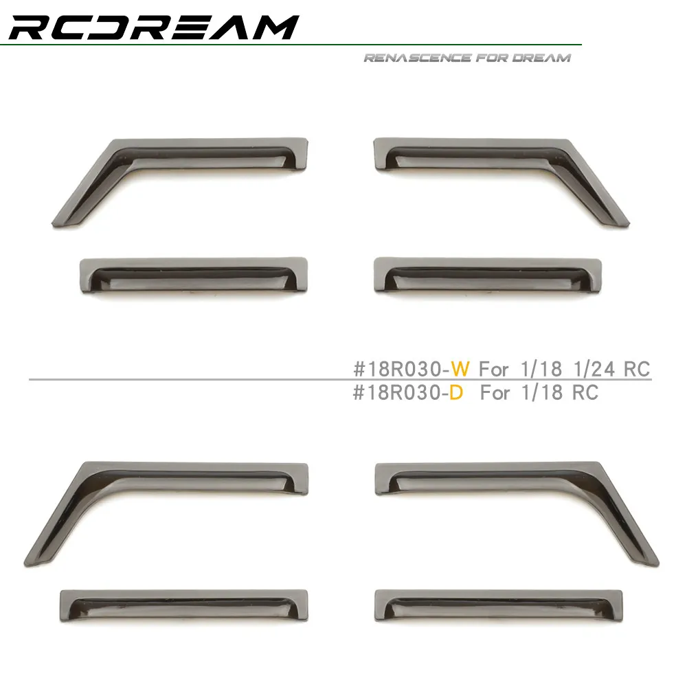 

RC Window Visors For RCDream 1/18 1/24 TRX4M Defender SCX24 Wrangler FCX24 Scale Decorative Exterior Upgrade Parts