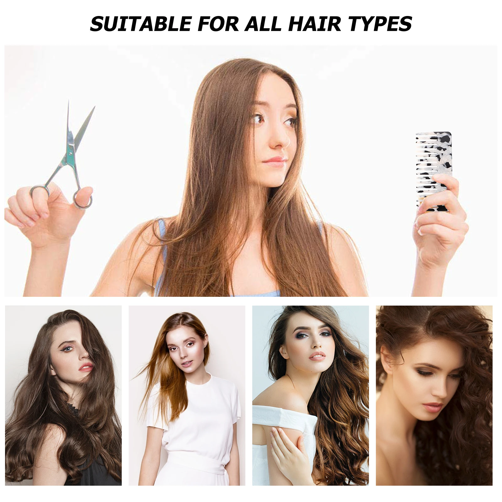 

1Pc Stylish AntiStatic Hair Detangling Comb For Easy Tangle Removal Household Comb