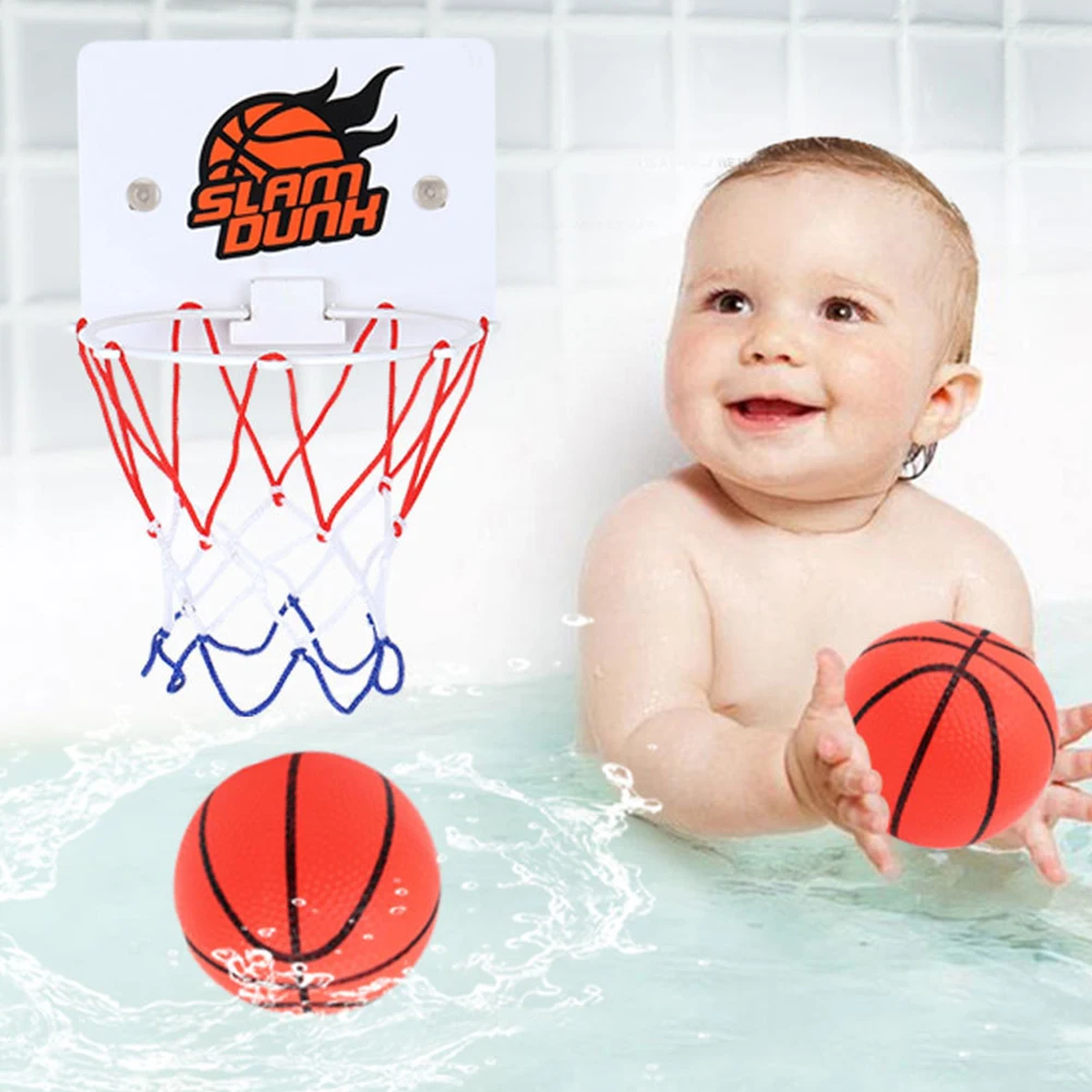 Suction Cup Basketball Hoop with 2 Balls Indoor Basketball Hoop Practice Basketball Hoop for Home Living Room