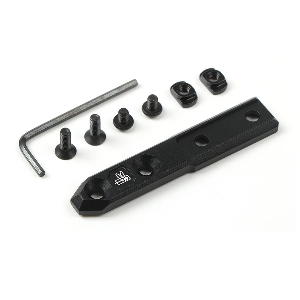 Inline Light Mount Tactical M300 M600 Scout Light Vertical Mount Fit M-LOK Rail Airsoft LED Light Metal Extend Base