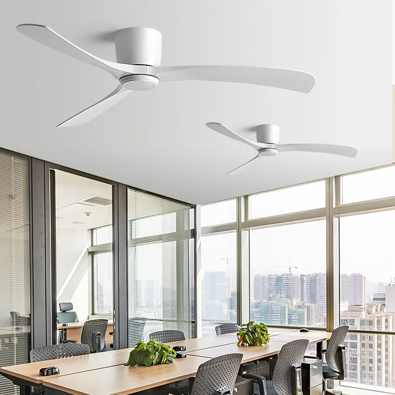 Low Floor Ceiling Fans Black Modern DC With Remote Control Without Light Light Home Fan 110V 220V Strong Winds Ceiling Fan