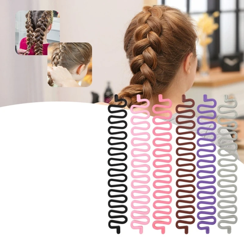 Hair Braiding and Styling Tool DIY Weave Braider Roller Hairs Accessories Perfect for All Hair Types and Occasions for Women