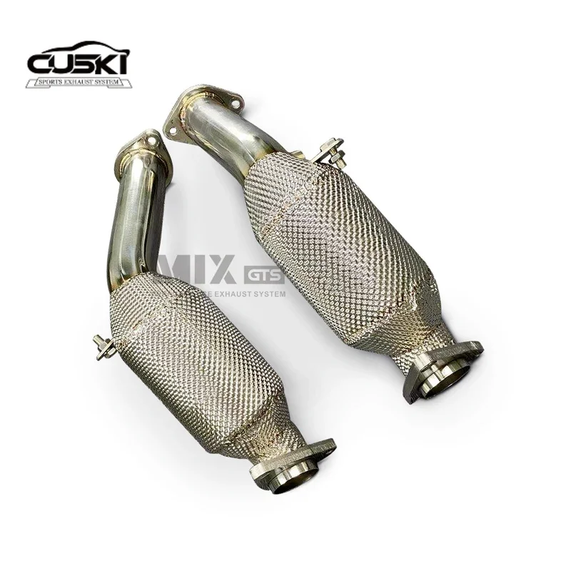 High Performance exhaust downpipe for Audi A6 A7 EA837 (C7) 3.0T quality Stainless Steel Muffler Exhaust auto parts