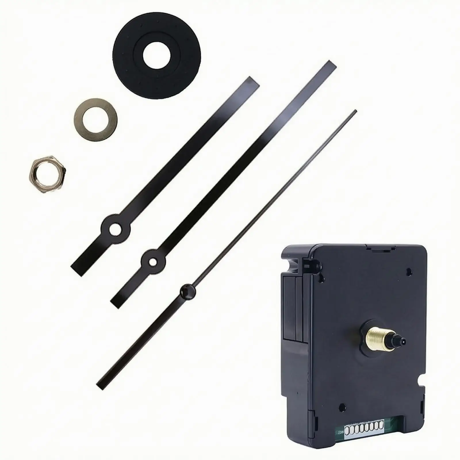 Wall Clock Mechanism Radio Controlled with Metal Hands for 260mm to 350mm Dial Replacement