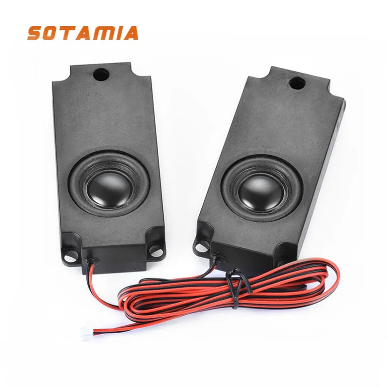 SOTAMIA 2Pcs Full Range Sound Cavity TV Speaker 10045 3 W 4 Ohm DIY PC Speaker Computer Advertising Loudspeaker Home Theater