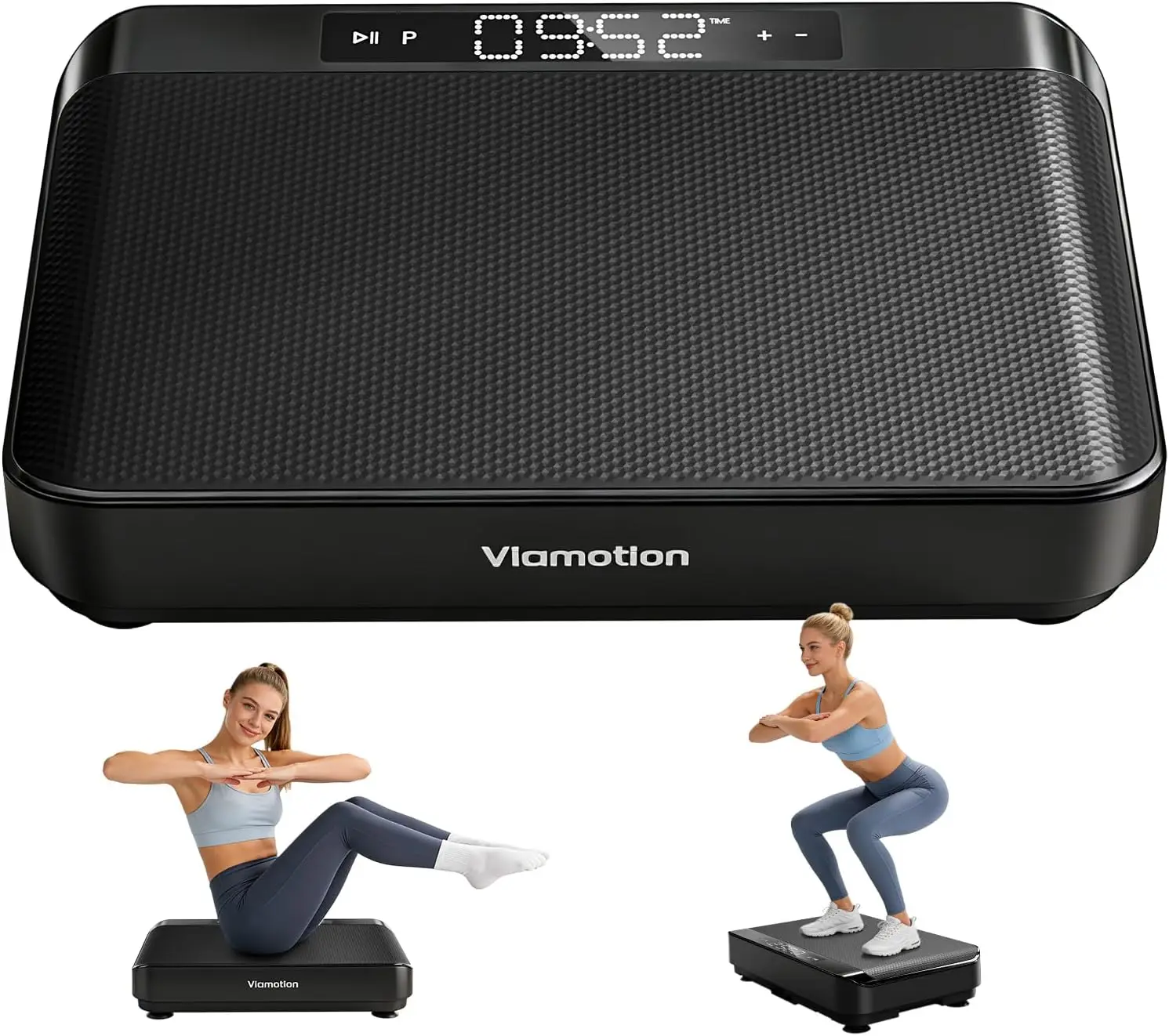 

Full Body Vibration Plate, 99 Levels Shake Plate for Weight Loss & Lymphatic Drainage, LED Display, Black
