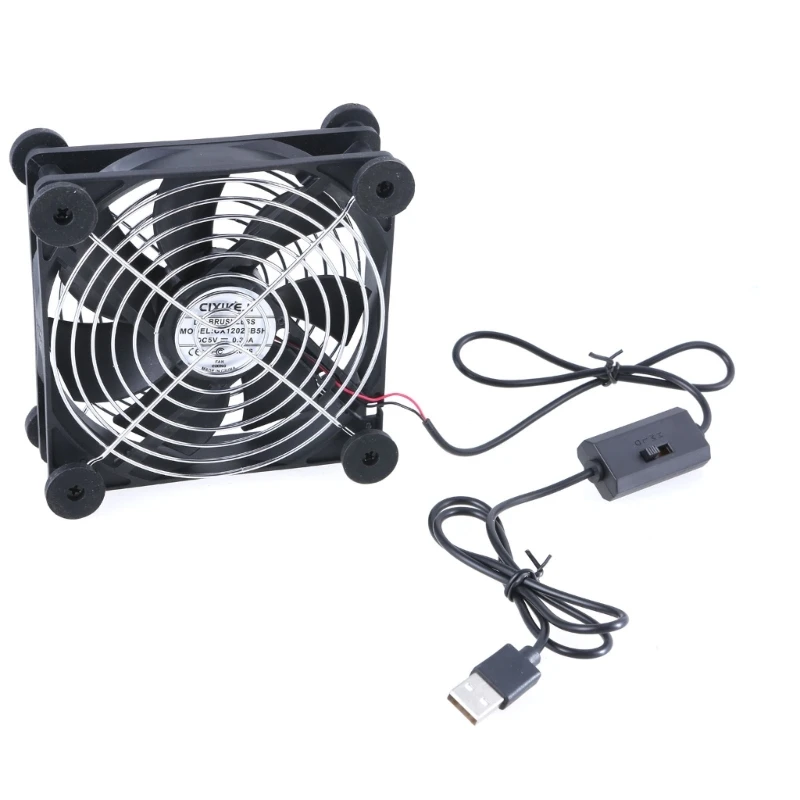 Compact USB Cooling Fan Optimize Reduce Heat Buildup 3 Adjustable Speed