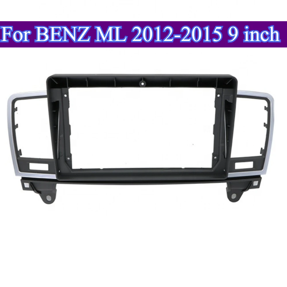 

For BENZ ML Car Accessories Interior 2012-2015 9inch Frame Fascia Screen Installation Dash DVD Player Head Unit Panel Trim Kits