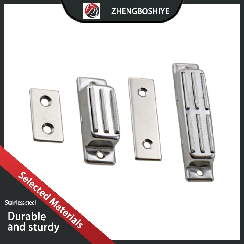 Industrial And Commercial Magnetic Buckle Cabinet Doors Strong Suction Stainless Steel Latch Locks Industrial Stoppers