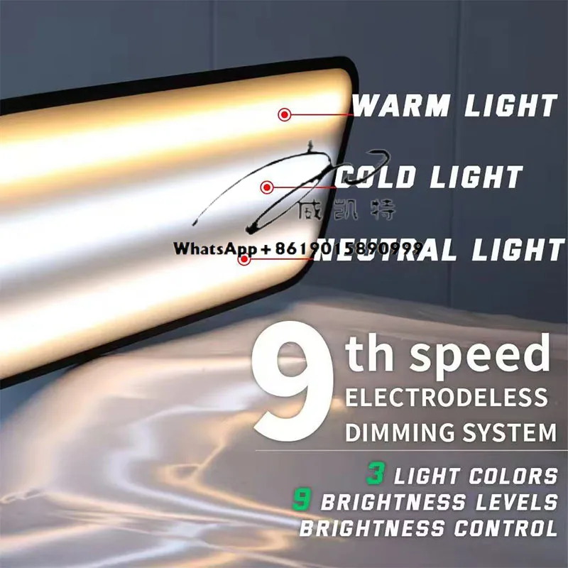

Car Dent PDR Light with Electric Suction Cups LEDs, 3 Colors Adjustable Paintless Dent Repair Tool 52cm Dent Reflector Lamp