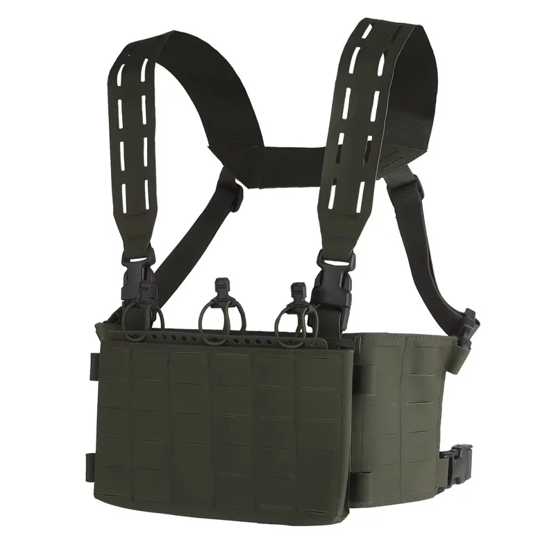 Tactical V1 Modular Hunting Chest Strap UG Style Hunting Plate Carrier LV-X Chest Rig with 556 Triple Magazine Pouch