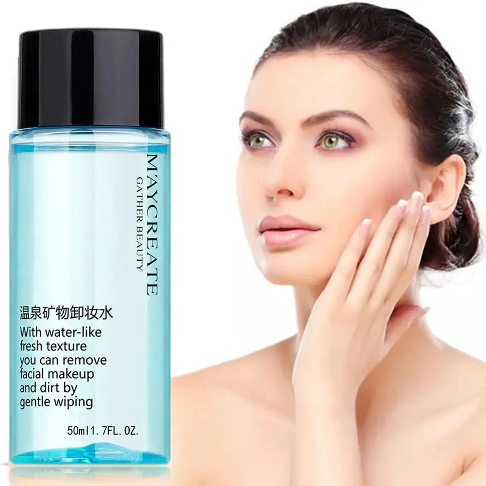 50ml Liquid Deep Cleansing Makeup Remover Water Fresh Gentle Liquid Natural Whitening Purifying Olive Oil Remover Skin Care