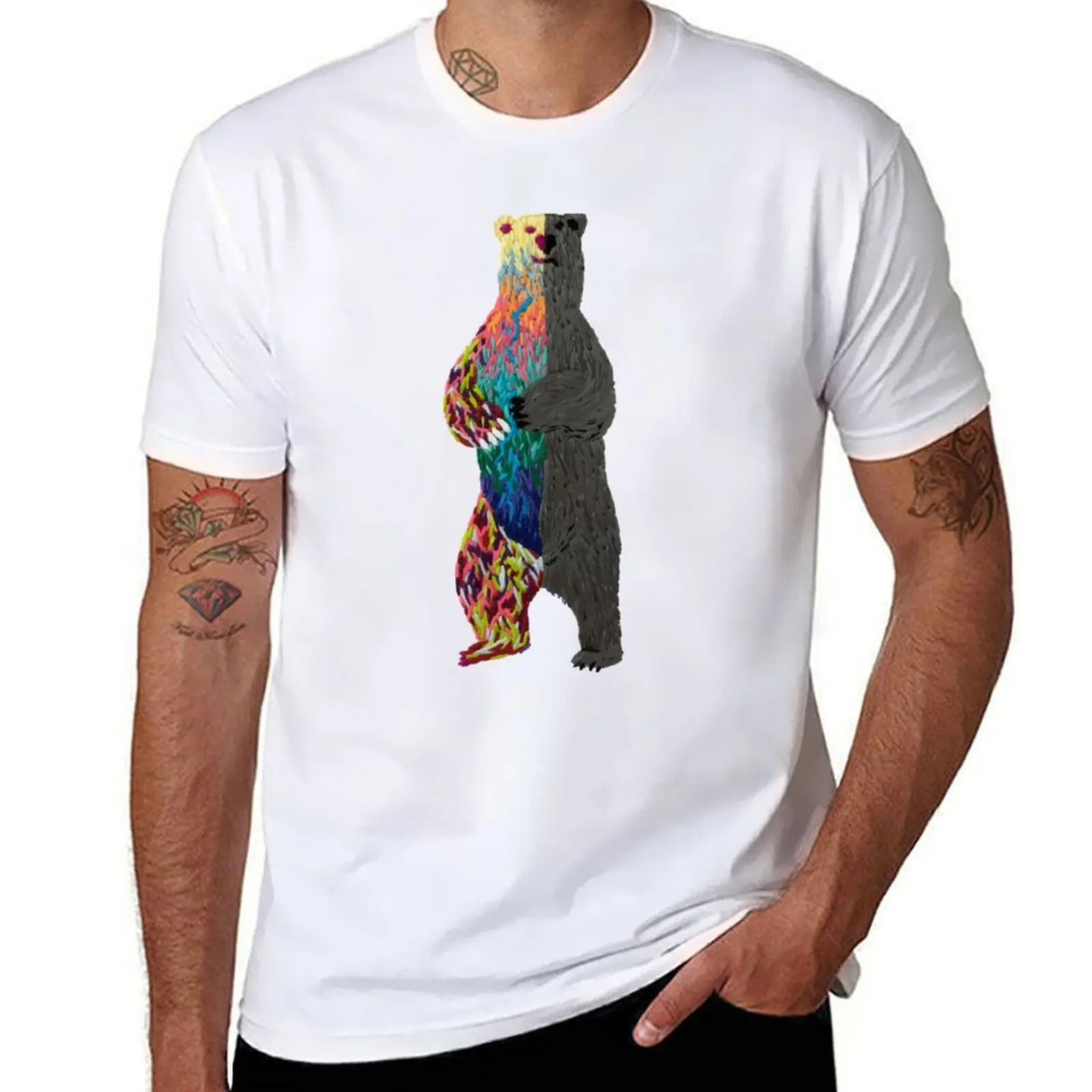 Queen Grizabeth the First the Bipolar Bear - Graphic Version T-Shirt luxury clothing labubu cheap stuff clothing for men