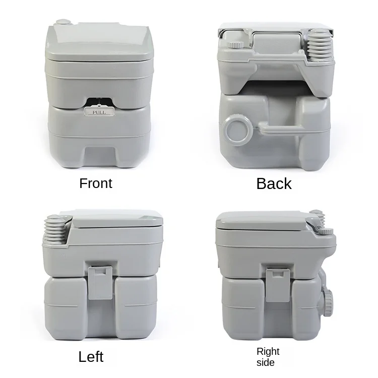 20L مرحاض متنقل RV السفر في الهواء الطلق مستشفى جدار المرحاض المحمول النساء الحوامل وكبار السن 20L مرحاض متنقل