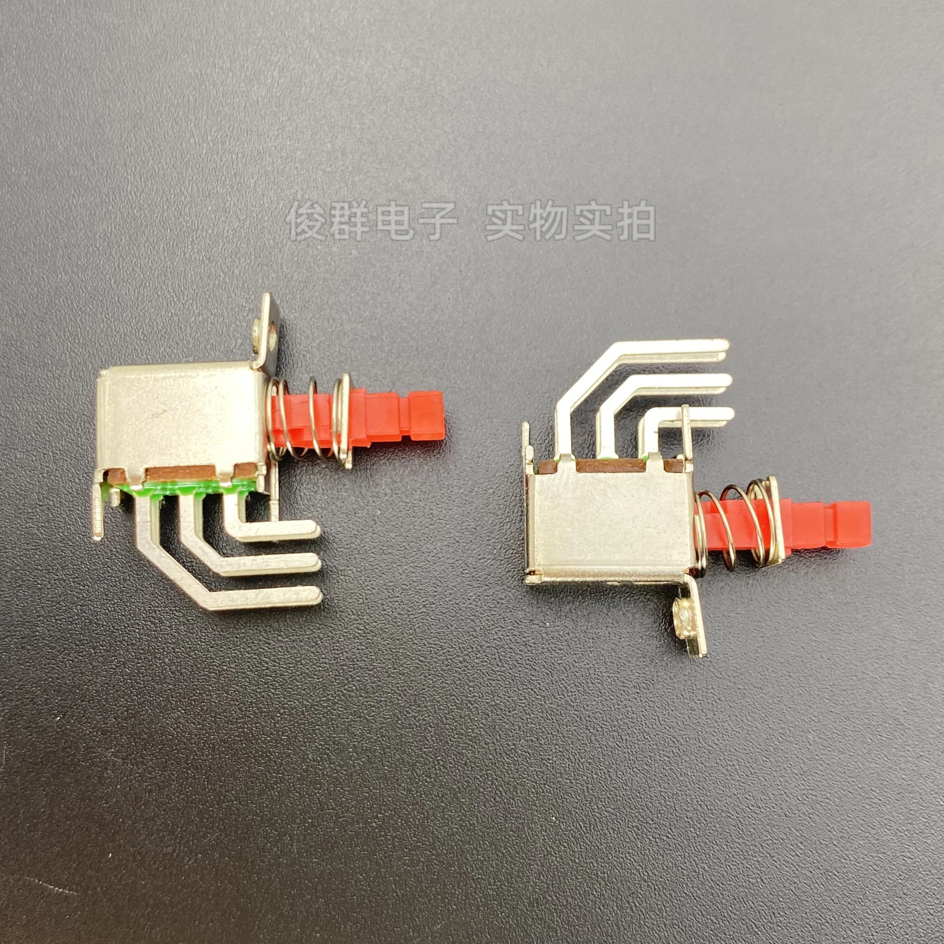 10pcs/self-locking key switch with lock key spring power amplifier range hood box straight key power button 6-foot bend A03
