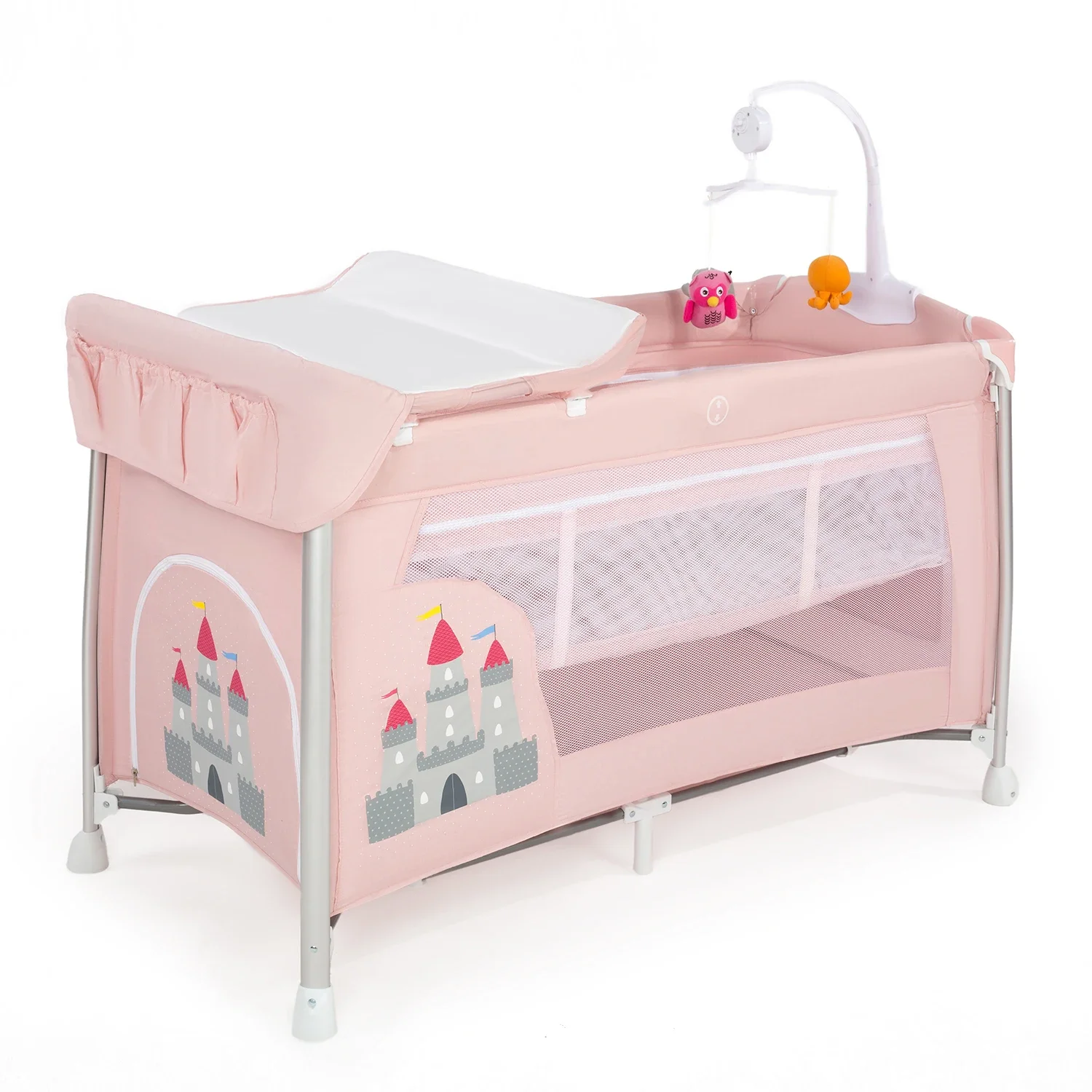 High Quality Modern Design Portable Bed Side Crib Multi Function Travel Portable Baby Bed Kids Safety Fence Plastic Baby Playpen