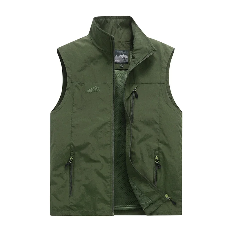 New High-quality Outdoor Sports Leisure Workwear Vest For Men In Autumn and Winter Comfortable Breathable Windproof Vest Jacket