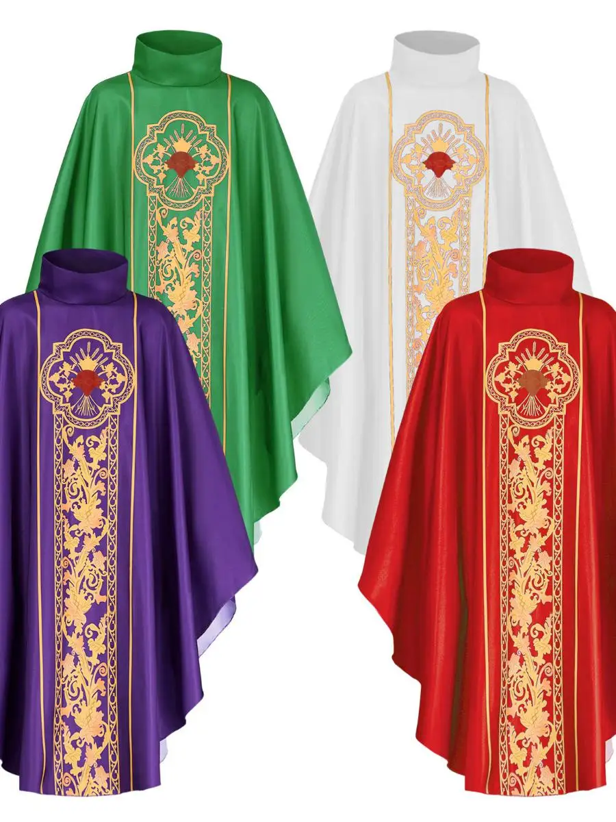 ملابس فضفاضة للهالوين الراهب القرن الأب المطبوع رداء المرأة ملابس عرقية المرحلة زي ربيع 2025 لا يوجد علامة تجارية مسجلة #1