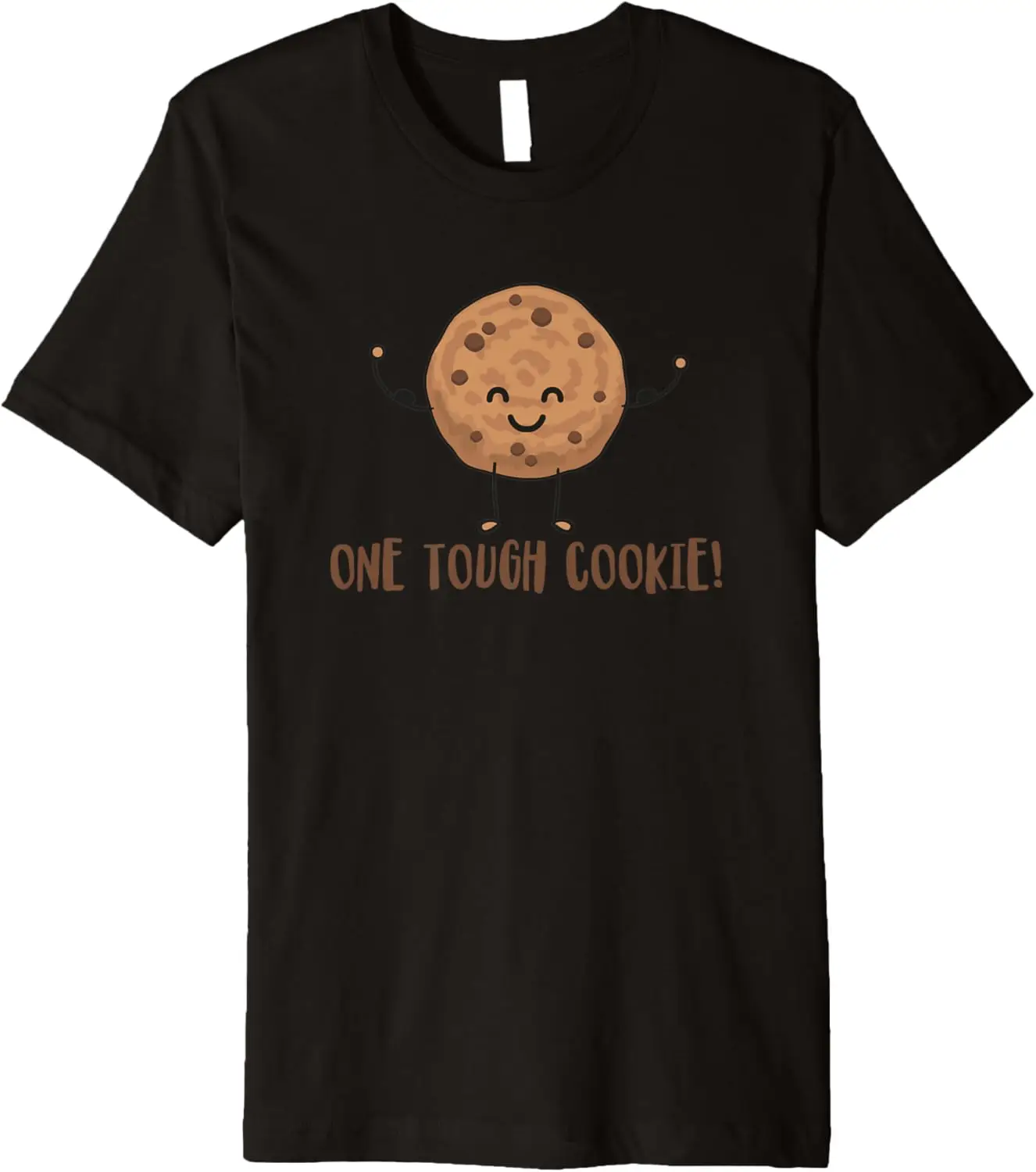 One Tough Cookie - Cute Chocolate Chip Cookie with Muscles Premium T-Shirt