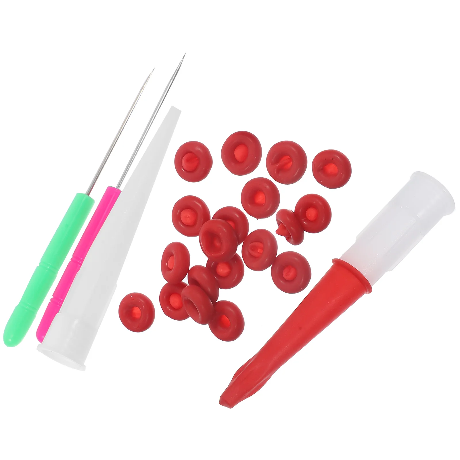 

1Set Caulk Saver Sealer Caps Piercing Needles Durable Leakproof Adhesives Bottle Tubes Cover Caulk Caps Piercing Needles