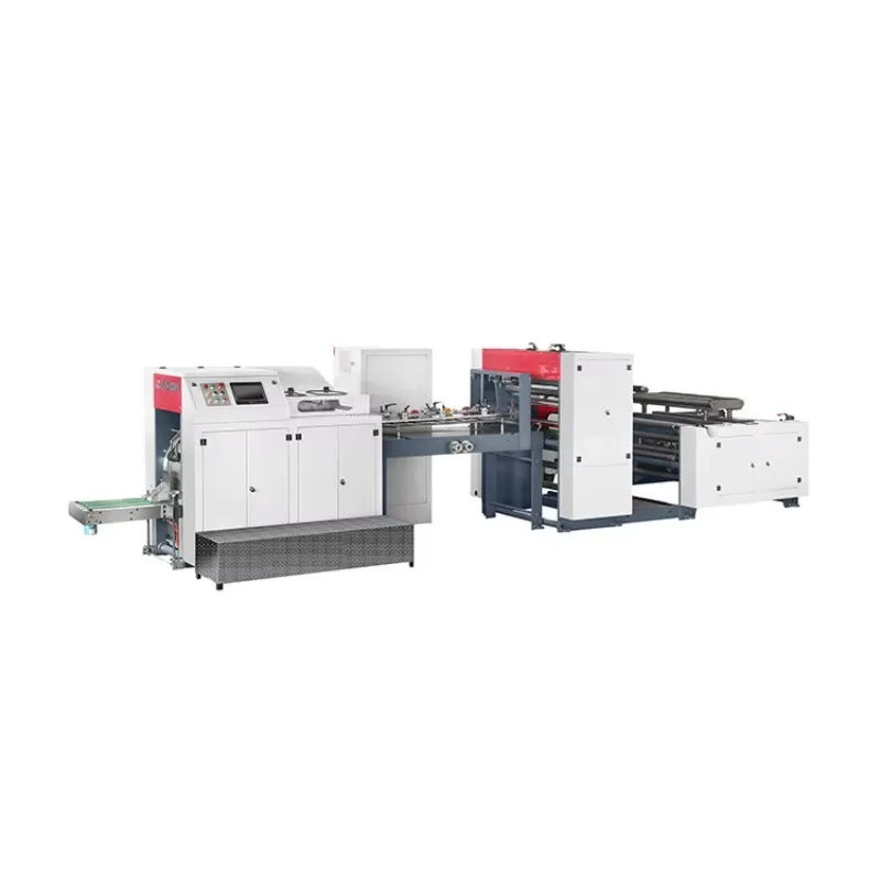 Pizza Paper Bag Making Machine Square Bottom Kraft Food Shopping Bag Roll Fed Servo 200pcs Min OEM Customized
