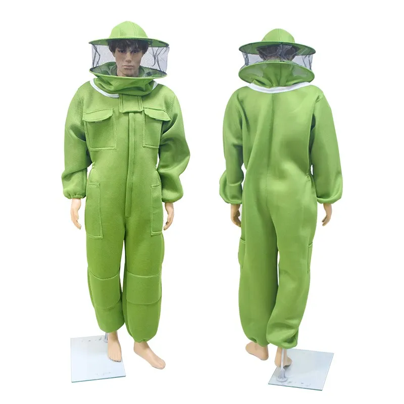 Max Protect 3D Air Cotton Fabric Design Beekeeping Suit with Veils Round and Fencing Safe and Protected for Beekeeper