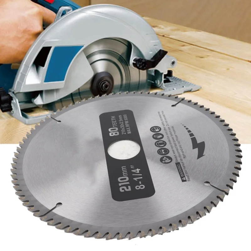 210mm 80 Teeth Bore Diameter 30mm Circular Saw Blade With 3 O Rings