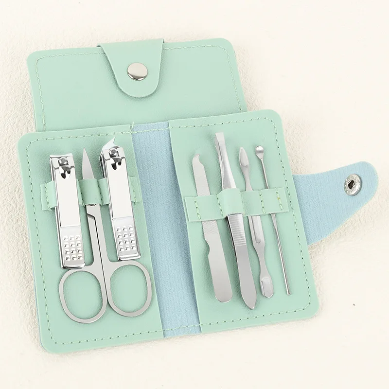 Steel Nail Clipper Kit with High Carbon Steel Blades Nail Care Tool Kit with Storage Box Concave Blade Design For Trimming Nails