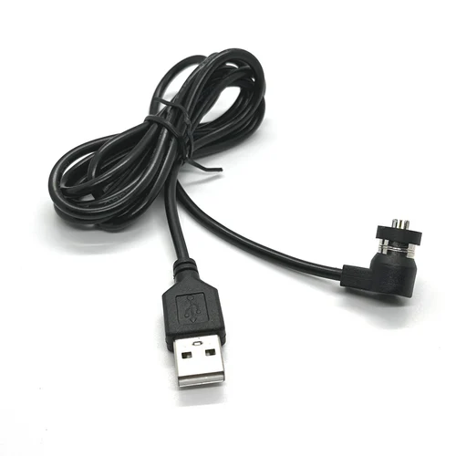 Imagen 2 del producto Cable magnético de carga rápida Pogo, Cable de alimentación de 24V, 2A, lámpara de 1,5 metros, 1 juego USB, imán de CC abierto con resorte