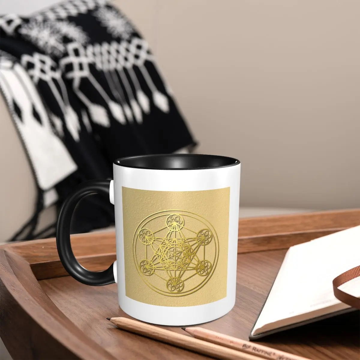 

Кубик Метатрона Сакральная Мандала Исцеляющий Амулет Кружка Забавные Керамические Кофейные Чашки Чайные Кружки Молочная Чашка Посуда Для Питья Подарки Для Женщин Мужчин