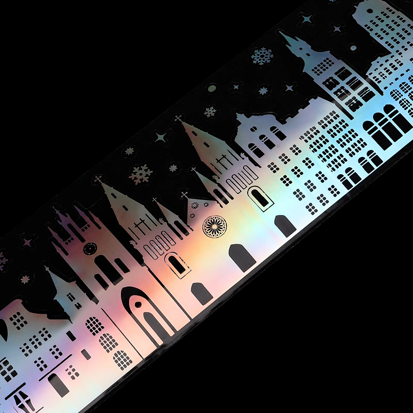 

1 Roll Self-Adhesive Holographic Craft Tape For Diy Scrapbooking Journal Decorative Pet Masking Tape Sticky Tapes Aesthetic