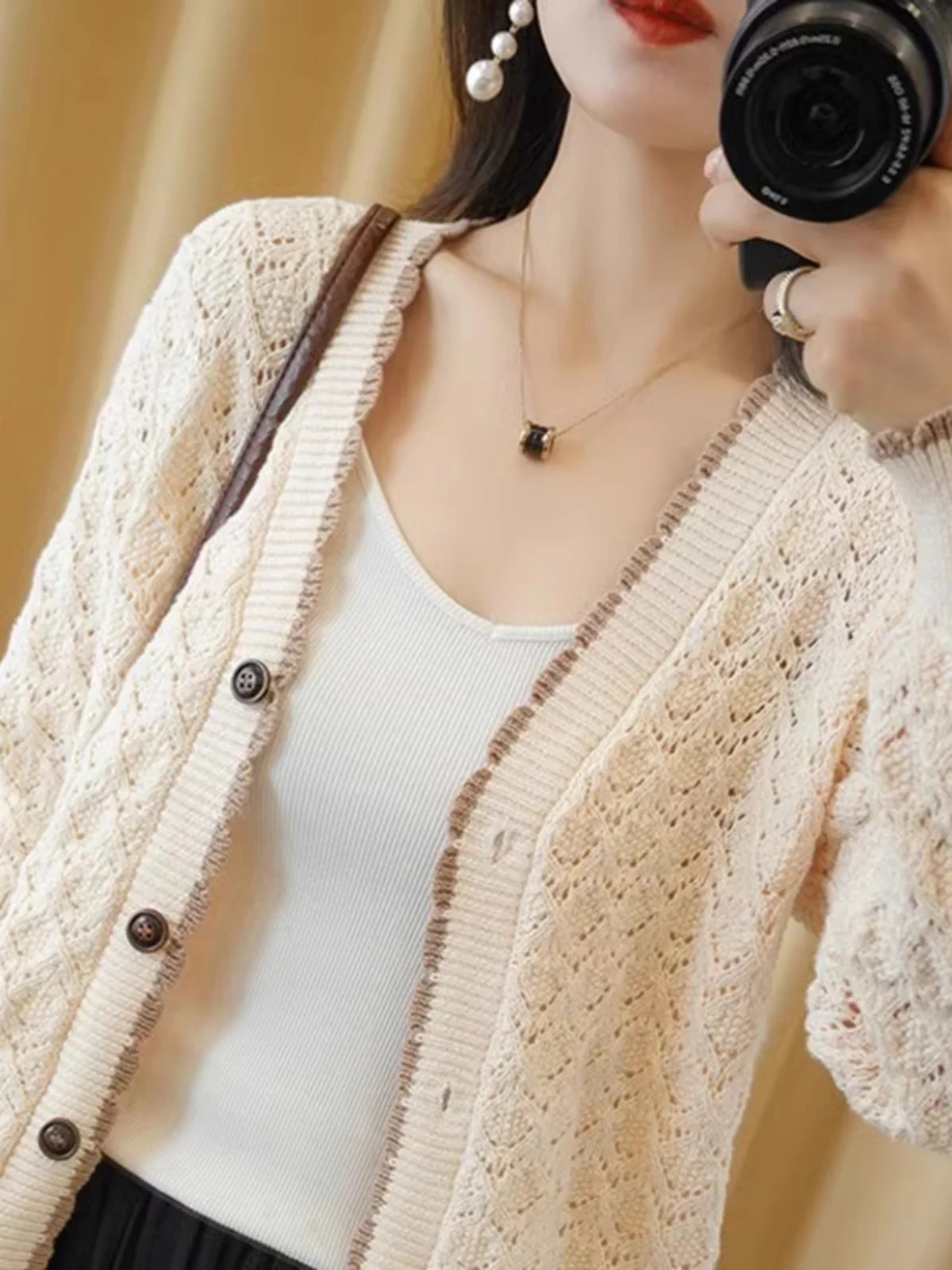 

Твидовый жакет темно-синий женский осенний элегантный винтажный с пуговицами шикарный жаккардовый профессиональный минималистичный милый женский