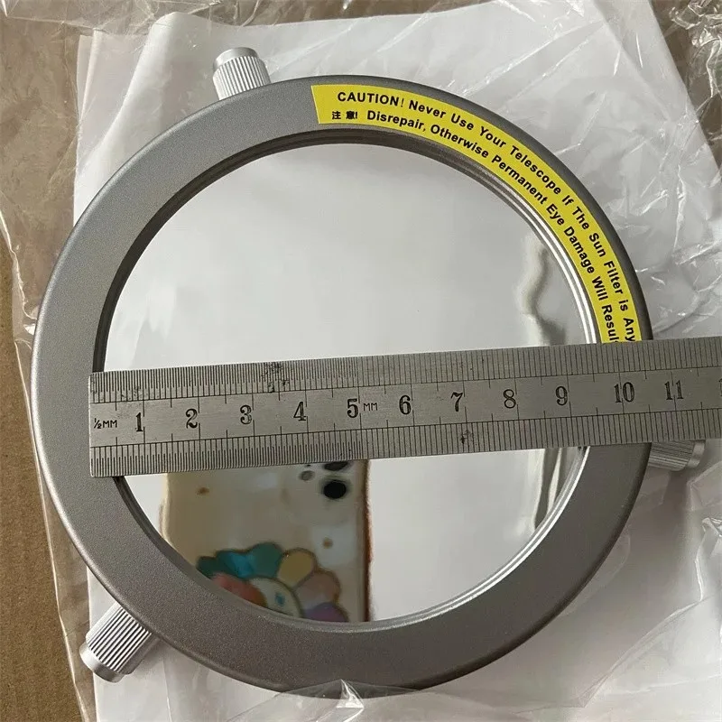 

1PC 70-92mm Solar Filter Baader Film Metal Cover for Astronomical Telescope Astro Solar Objective Lens Sun Filters