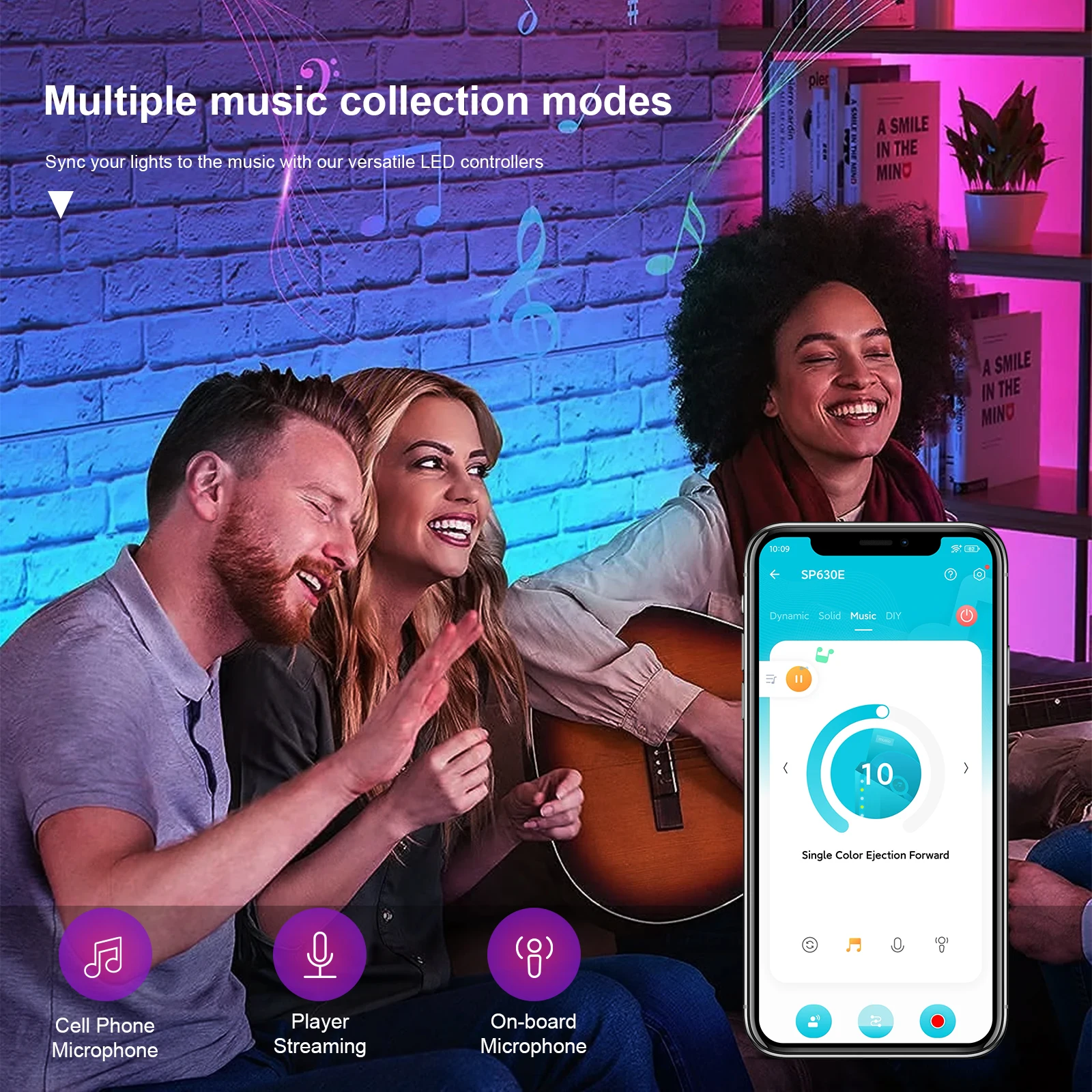 SP636E SP638E ws2805 ws2811 Addressable SPI LED Controller SP639E SP63AE Single Color CCT RGBIC RGBW RGBCCT Light Strip 5-24V