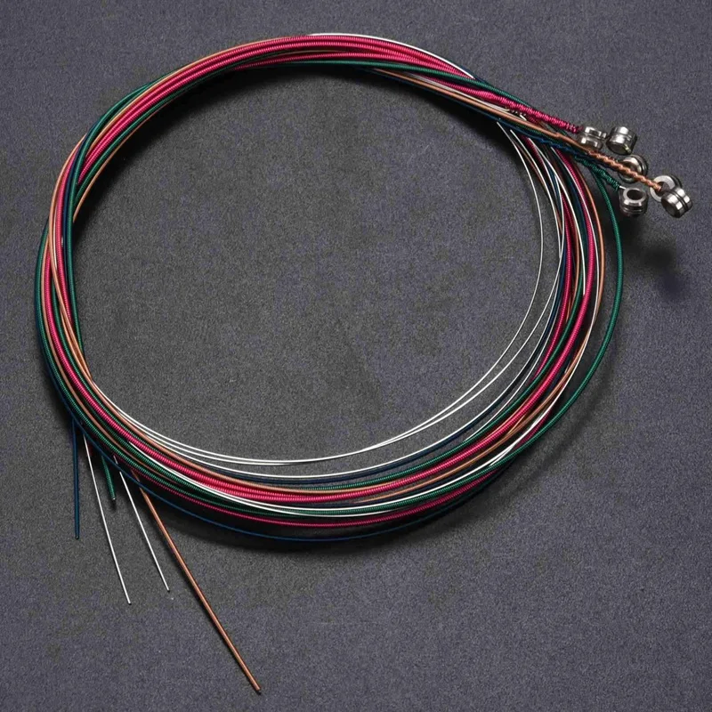 24X سلسلة ألوان قوس قزح ملونة للجيتار الصوتي