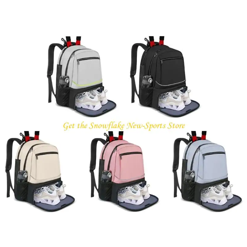 

E56D Теннисный рюкзак Бадминтон 2 ракетки Теннисная сумка Регулируемая спортивная сумка для ракеток