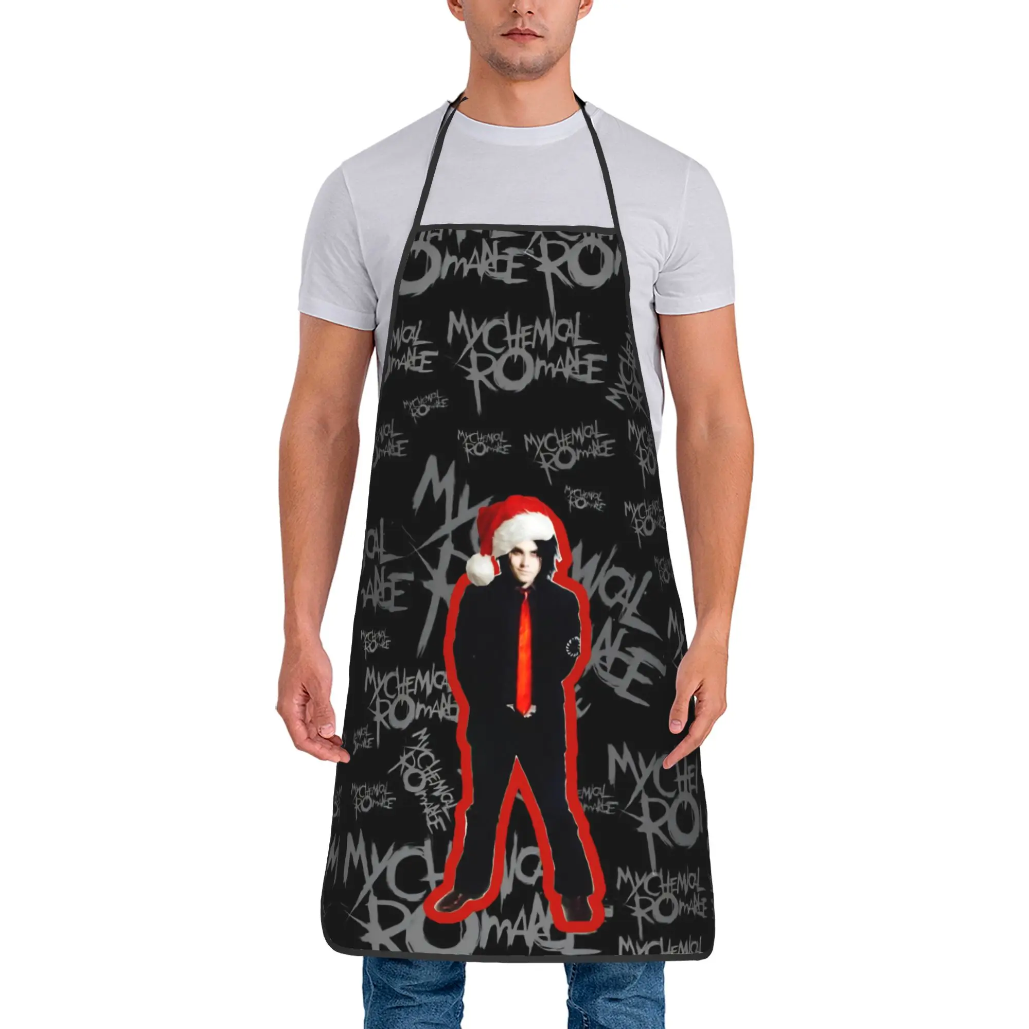 G-Gerard Way MCR  Apron  Adult Work Kitchen Accessories Cleaning Custom Aprons without Pocket