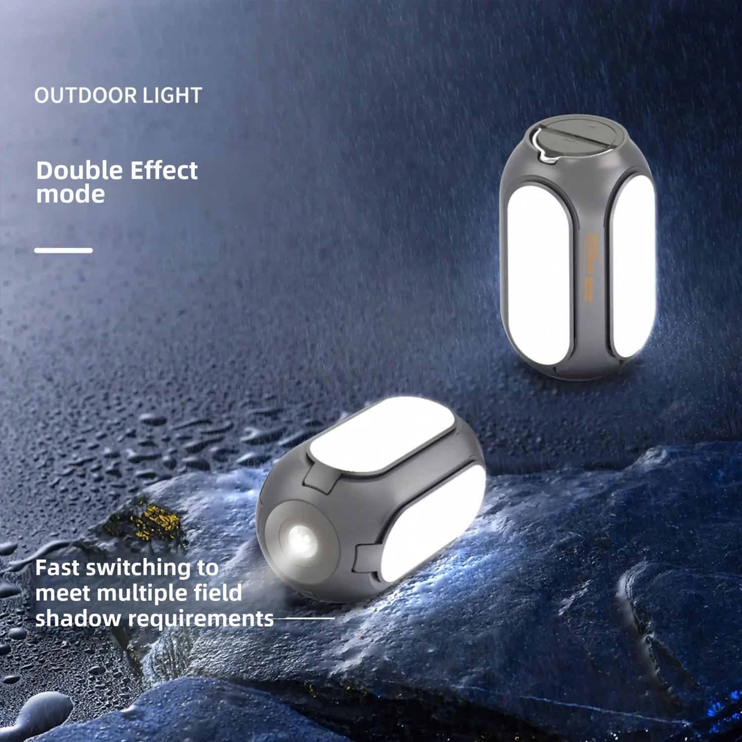 2022  Camping Lamp Outdoor  Night Light Portable Foldable Hanging Style Handheld Tent Light  Camping Outdoor Use