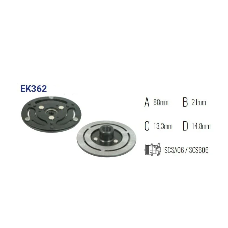 EK362 auto ac comp CLUTCH HUB SCSA06/SCSB06 for TOYOTA COROLLA E12 447260-7851/447260-7961/447180-9260/88310-02340/88310-1A620