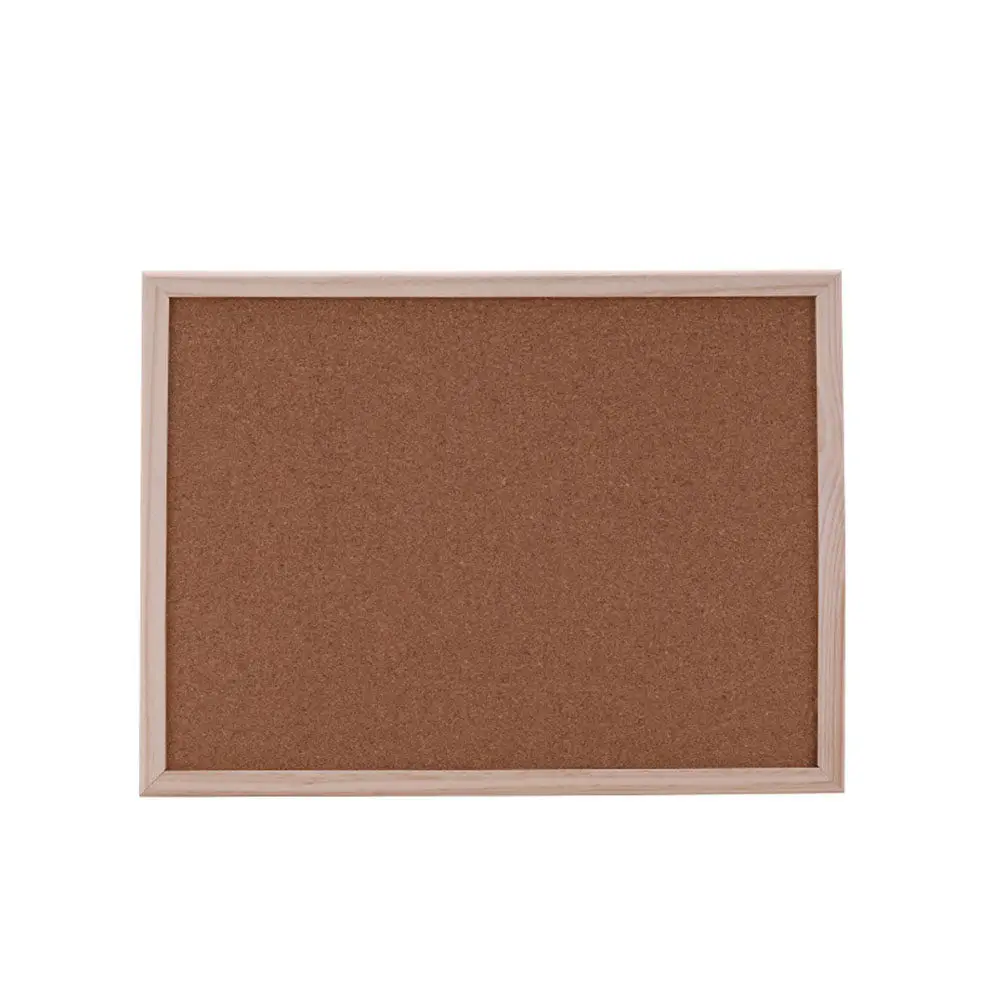 40x30cm Cork Notice Board Wood Frame Wall Mount Bulletin Board for Efficient Space Organization Displaying Photos Notes in