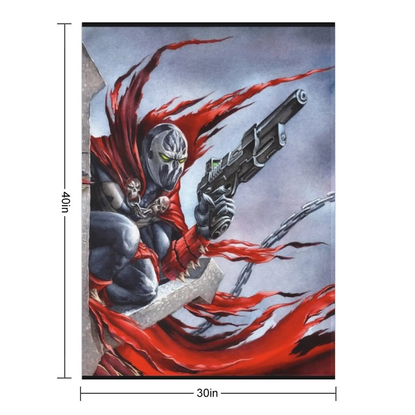 Spawn on the cross - Spawn Fan Art Throw Blanket Luxury Thicken Bed linens Quilt Decoratives Blankets