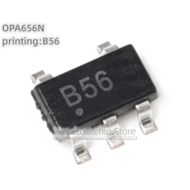 5pcs/lot OPA656N OPA656N/250 Silk screen printing B56 SOT23-5 package Original genuine Operational amplifier chip